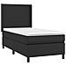 Giroletto a Molle con Materasso e LED Nero 90x190 cm Similpelle - Foto miniatura 7