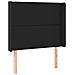Giroletto a Molle con Materasso e LED Nero 90x190 cm Similpelle - Foto miniatura 8