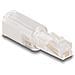 Cavo telefonico Adattatore antitorsione da RJ10 maschio per RJ10 femmina trasparente / bianco - Foto miniatura 1