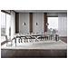 Tavolo allungabile 90x160/420 cm Plaker cemento gambe bianche - Foto miniatura 4