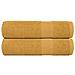 Asciugamani Doccia 2 Pz Oro 70x140 Cm 360 G/m 100% Cotone - Foto miniatura 1
