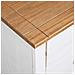 Credenza Bianca 46x40x89 Cm In Legno Massello Di Pino Panama - Foto miniatura 7