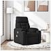 Poltrona Reclinabile Massaggiante Nera in Tessuto di Microfibra - Foto miniatura 2