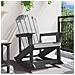 Sdraio Adirondack Grigio Chiaro 73.5x92x90 cm HDPE - Foto miniatura 3