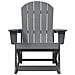 Sdraio Adirondack Grigio Chiaro 73.5x92x90 cm HDPE - Foto miniatura 4
