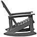 Sdraio Adirondack Grigio Chiaro 73.5x92x90 cm HDPE - Foto miniatura 5