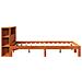 Letto Libreria senza Materasso Marrone Cera 140x190 cm in Pino - Foto miniatura 7