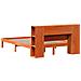Letto Libreria senza Materasso Marrone Cera 140x190 cm in Pino - Foto miniatura 8