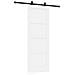 Porta Scorrevole  con Set di Fissaggi 'ORKDAL'Legno Massello Bianco Pino, Porta Interna  'ORKDAL'Bianca 73.5x198.5x4 cm Legno Massello Pino - Foto miniatura 6