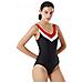Luluwingx Costume Da Bagno Da Donna, M, Nero-rosso - Foto miniatura 3