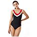 Luluwingx Costume Da Bagno Da Donna, M, Nero-rosso - Foto miniatura 4