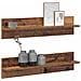 Scaffali da parete 2 pcs Legno vecchio 80 x 11.5 x 18 cm - Foto miniatura 3