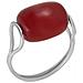 Anello In Argento Sterling ""fix Agatha14"" Agata Rossa Naturale - Foto miniatura 1