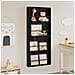 Scaffale per riviste 2 pcs Rovere Nero 60 x 12 x 70 cm - Foto miniatura 4