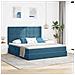 Letto con contenitore e materasso Blu Scuro 180 x 200 cm - Foto miniatura 2
