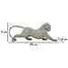 Scultura Pantera Sparky In Resina Argento Effetto Cristalli - Foto miniatura 7