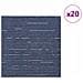 Piastrella per Tappeto Strisce Blu 50 x 50 cm 20 pcs - Foto miniatura 3