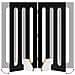 Recinto pieghevole per animali 2 pcs Rovere Nero - Foto miniatura 7