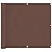 Schermo da balcone Marrone 90 x 200 cm Tessuto Oxford - Foto miniatura 1