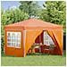 Tenda per feste a pop-up 288 x 288 x 245 cm Arancione - Foto miniatura 3
