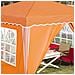 Tenda per feste a pop-up 288 x 288 x 245 cm Arancione - Foto miniatura 4