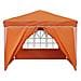 Tenda per feste a pop-up 288 x 288 x 245 cm Arancione - Foto miniatura 7
