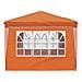 Tenda per feste a pop-up 288 x 288 x 245 cm Arancione - Foto miniatura 8