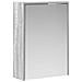 Mobiletto per specchio da bagno Grigio Sonoma 43 x 16 x 62.5 cm - Foto miniatura 1