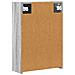 Mobiletto per specchio da bagno Grigio Sonoma 43 x 16 x 62.5 cm - Foto miniatura 8