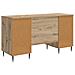 Scrivania con lo scaffale Rovere Artigianale 142,5 x 50 x 75 cm - Foto miniatura 6