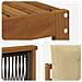 Set di divani da esterno con cuscino 8 pcs Naturale e Beige - Foto miniatura 6