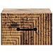 Mobiletto da notte a muro Legno antico 34,5 x 33 x 20 cm - Foto miniatura 4