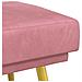 Panchina a doppio strato Rosa 120 x 45 x 46 cm Velluto - Foto miniatura 4
