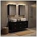 Set di mobili per il bagno 5 pcs Rovere Nero - Foto miniatura 2