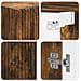 Armadio da bagno a muro HOORN Rovere Fumo 30 x 31 x 59 cm - Foto miniatura 7