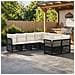 Set Divano da Giardino 8 pz 8-Numero di posti Nero polyrattan - Foto miniatura 8