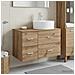 Set di mobili per il bagno 2 pz Rovere Artigianale - Foto miniatura 4