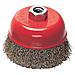 Spazzola a Tazza per Smerigliatrice Filo acciao 0,3 mm Ø 65X24 mm Filetto 14Ma - Foto miniatura 1