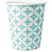 8 Bicchieri Di Carta Con Motivo A Rosette Color Menta 25 Cl Taglia Unica - Foto miniatura 1