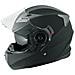 Casco Modulare Apribile Moto Touring Sport Visiera Parasole Nero Opaco Xs - Foto miniatura 2