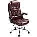 Sedia Ufficio Thor in Similpelle - Poltrona Studio Carico Max 150 kg I Sedia Pc Ergonomica Imbottita e Altezza Regolabile I Sedia da Scrivania con Ruote Antiattrito e Alto Schienale Bordeaux - Foto miniatura 1