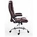 Sedia Ufficio Thor in Similpelle - Poltrona Studio Carico Max 150 kg I Sedia Pc Ergonomica Imbottita e Altezza Regolabile I Sedia da Scrivania con Ruote Antiattrito e Alto Schienale Bordeaux - Foto miniatura 3