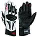 Guanto Sportivo Moto Touring Pelle Enduro Motard Motociclismo Bianco / argento Xxl - Foto miniatura 1