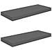 Scaffali A Parete 2 Pz Grigio Lucido 60x23,5x3,8 Cm In Mdf - Foto miniatura 2