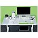 65040054 Supporti a parete per TV 68,6 cm (27") Scrivania Verde, Bianco - Foto miniatura 5