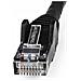 Cavo Ethernet CAT6 da 15 m - LSZH (Low Smoke Zero Halogen) - 10 Gigabit 650MHz 100W PoE RJ45 - Cavo di rete Lan UTP - Cavo patch categoria 6 antigroviglio - CAT 6, Certificazione ETL, 24AWG - Nero - Foto miniatura 3