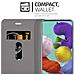Custodia Compatibile Con Samsung Galaxy A51 In Grigio Nero - Coperchio Protettiva Con Chiusura Magnetica, Funzione Stand E Tasca Per Le Carte - Foto miniatura 4