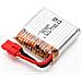 3 Pezzi Batteria Di Ricambio 3.7v 380mah Li-po Per Quadricottero Rc Drone Syma X21 X21w - Foto miniatura 2