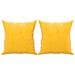 Cuscini Decorativi 2 Pz Giallo 40x40 Cm In Velluto - Foto miniatura 2