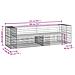 Panca Giardino Design Gabbione 244x71x65,5 cm Massello Douglas - Foto miniatura 5